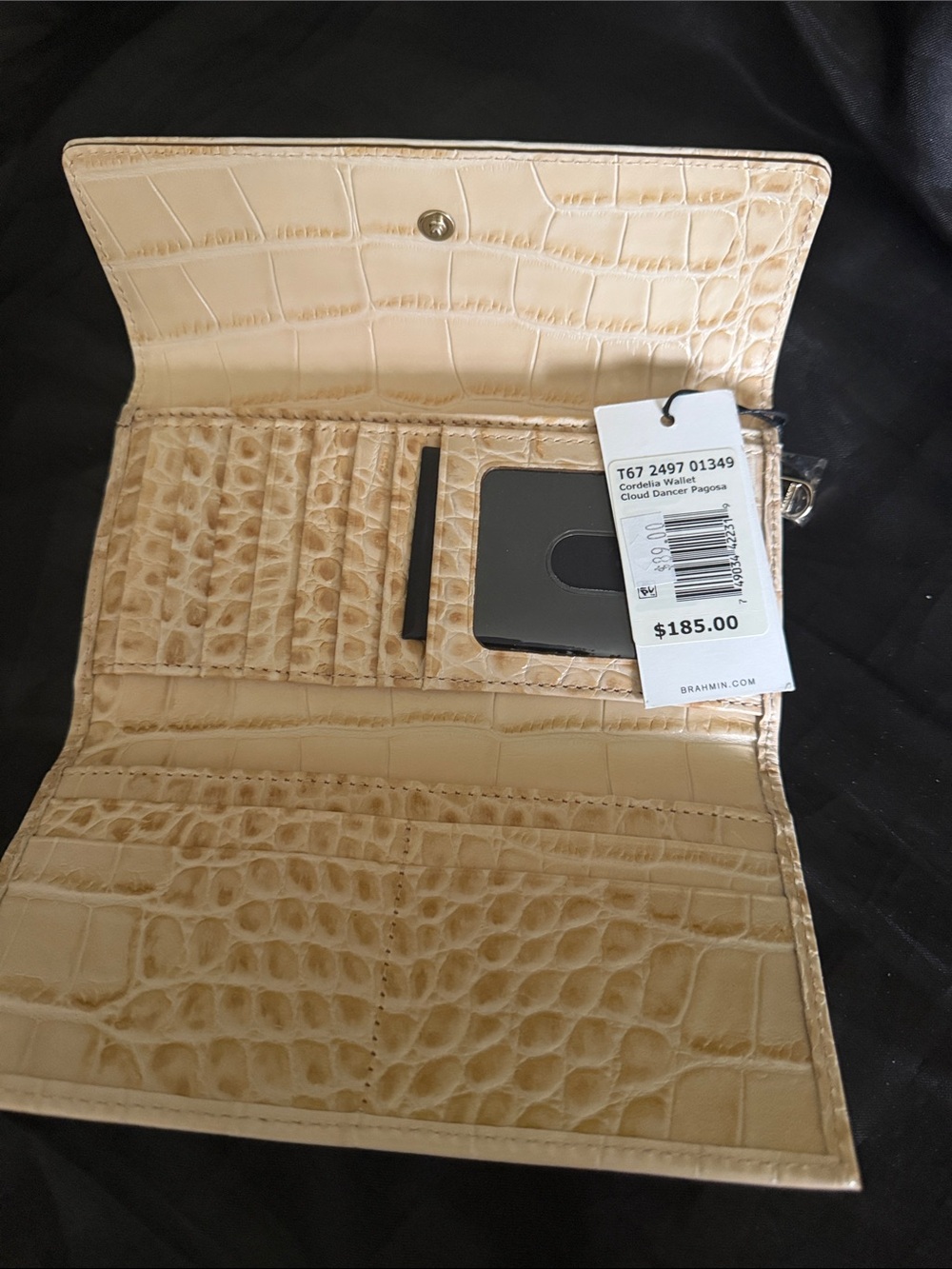 Brahmin Hillary Crossbody Bag & Cordelia Wallet in Cloud Dancer Pagoda NWT - Picture 9 of 12